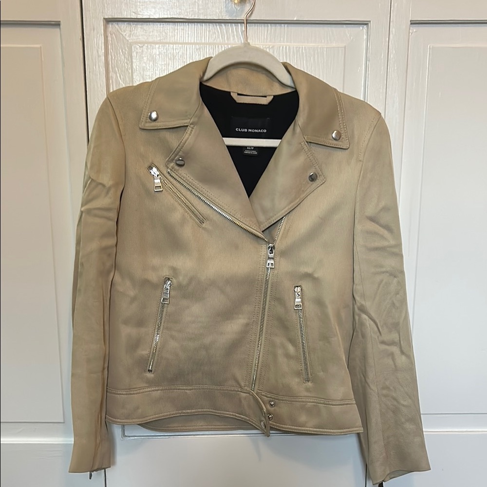 Club Monaco Tan Moto Jacket